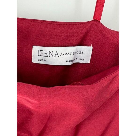 Mac Duggal Ethereal One-Shoulder High-Low Column Dress in Red – Size 0 NWT! - Picture 6 of 8